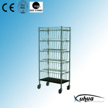 Edelstahl Krankenhaus Medical Basket Trolley (R-2)